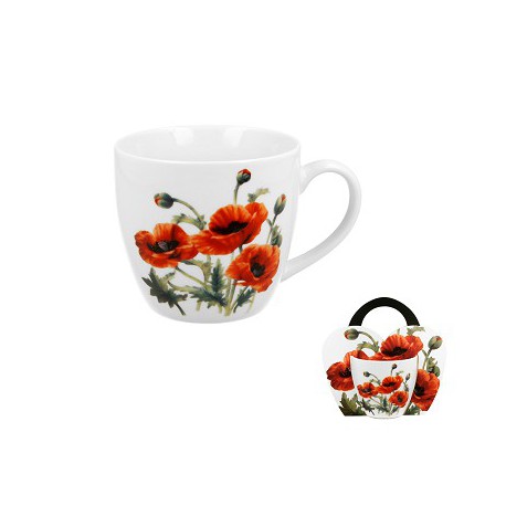 KUBEK 460 ML CLASSIC POPPIES