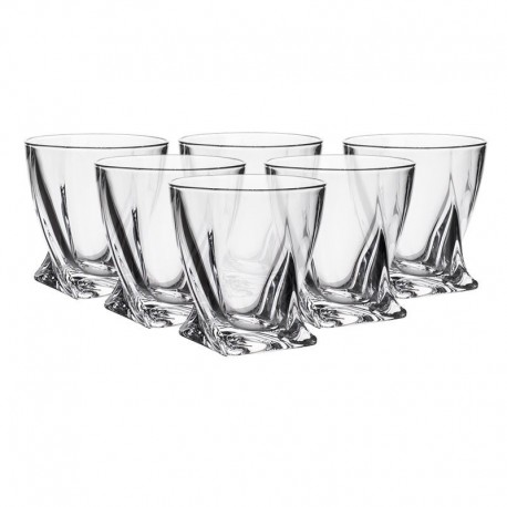 QUADRO TUMBLER WHISKY 340 ML BOHEMIA CRYSTAL GLASS