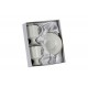 MUG WITH SAUCER SET 2+2 PCS WHITE