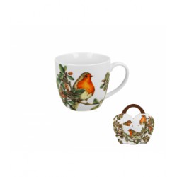 KUBEK 460 ML W KOSZYKU RUDZIK