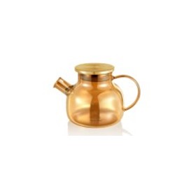 WILMAX DZBANEK 950 ML Z METALOWĄ POKRYWKĄ BURSZTYNOWY