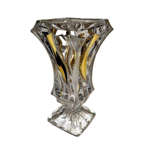 GOLD BAMBOO VASE 300 MM