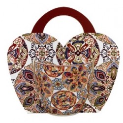 KUBEK 460 ML W KOSZYKU GANIKA RED