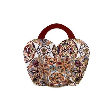 KUBEK 460 ML W KOSZYKU GANIKA RED