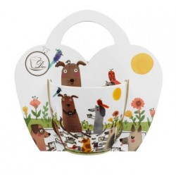 KUBEK 460 ML W KOSZYKU PSI PIKNIK