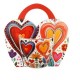 KUBEK 460 ML W KOSZYKU KOLOROWE SERCA 2