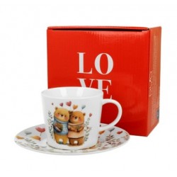 FILIŻANKA 220 ML MISIE 2 PORCELANA