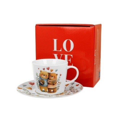 FILIŻANKA 220 ML MISIE 2 PORCELANA