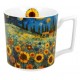 KUBEK 400-450 MODERN SUNFLOWERS PORCELANA