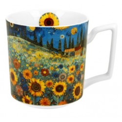 KUBEK 750 ML MODERN SUNFLOWERS PORCELANA