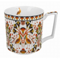 MUG 430 ML VINTAGE FLOWERS-BLACK