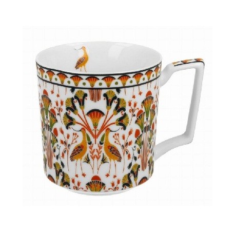 MUG 430 ML VINTAGE FLOWERS-BLACK