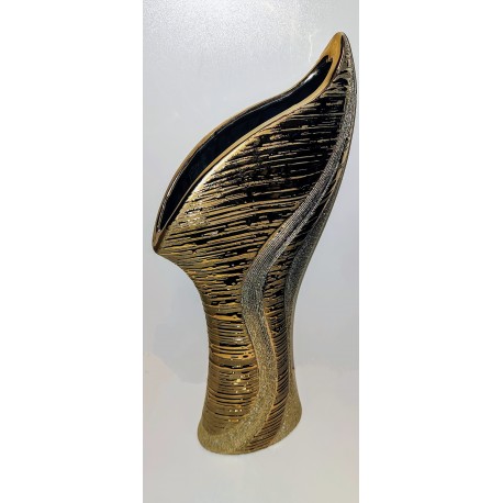 WAZON CERAMICZNY ZŁOTY