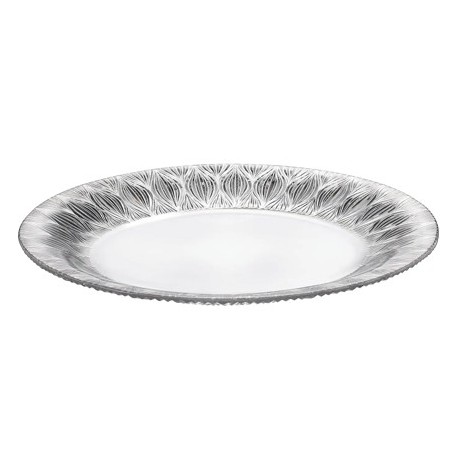 ONION PLATE 280mm BOHEMIA CRYSTAL GLASS