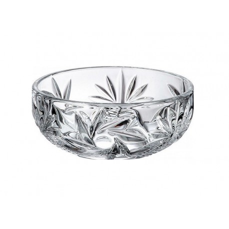 NOVA OLD PINWHEEL MISA 145mm BOHEMIA SZKŁO KRYSZTAŁ DEKOROWANE CIĘTE RŻNIĘTE