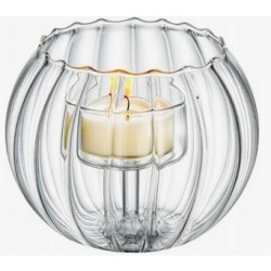 ŚWIECZNIK NA 1 TEA LIGHT 12 CM WILMAX SZKŁO