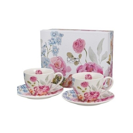 SECESJA 2 CUPS WITH SAUCERS