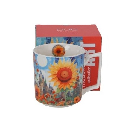 KUBEK 400-450 MODERN SUNFLOWER PORCELANA