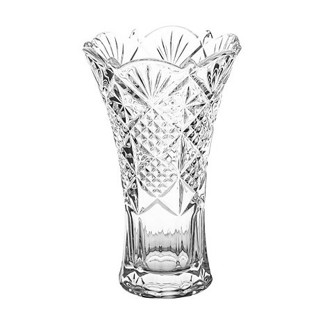 NOVA OLD SIRIUS WAZON X 250 mm BOHEMIA CZESKASZKŁO KRYSZTAŁ RŻNIĘTY CIĘTY DEKOROWANY