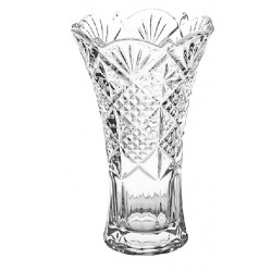 NOVA OLD SIRIUS WAZON X 205 mm BOHEMIA CZESKASZKŁO KRYSZTAŁ RŻNIĘTY CIĘTY DEKOROWANY