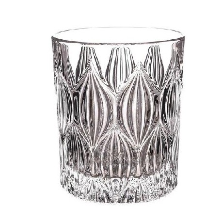 ONION SZKLANKA 300 ML KPL 6SZT DO WHISKY LUB INNYCH NAPOJÓW BOHEMIA SZKLO KRYSZTAŁ DEKOROWANE Z GŁADKIM CENTRUM HORECA