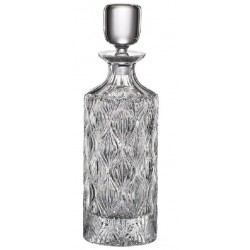 ONION KARAFKA 750 ML DO WHISKY LUB INNYCH NAPOJÓW BOHEMIA SZKLO KRYSZTAŁ DEKOROWANE Z GŁADKIM CENTRUM HORE