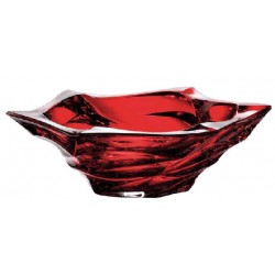 FLAMENCO COLOR SALATERA 330 MM RED. KOLOR MOCNEJ CZERWIENI BOHEMIA