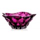 SAMBA COLOR SALATERA 305 MM PURPLE BOHEMIA .SZKŁO KRYSZTAŁOWE.WYSOKI GATUNEK