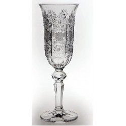 LOREY 500PK KIELISZEK DO SZAMPANA150 ML BOHEMIA SZKŁO KRYSZTAŁ PIĘKNIE DEKOROWANY RŻŻNIĘTY CIĘTY