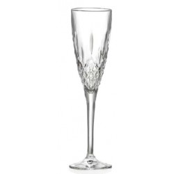 LONDON KIELISZEK DO SZAMPANA 160 ml RCR ARYSTALLERIA ITALIANA SZKŁO KRYSZTAŁ WŁOSKI W ANGIELSKIM STYLU.