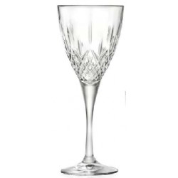LONDON KIELISZEK DO WINA 250 ml RCR CRYSTALLERIA ITALIANA SZKŁO KRYSZTAŁ WŁOSKI W ANGIELSKIM STYLU.