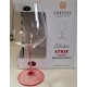 STRIX COLOR KIELISZEK 580 ML CZERWONA NOGA KOMPLET 4 SZT.SZKŁO KRYSZTAŁOWE BOHEMIA