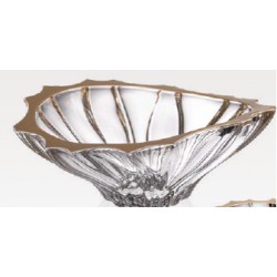 PLANTICA GOLD RIM SALATERA 330 AMETHYST BOHEMIA SZKŁO KRYSZTAŁOWE