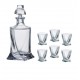 QUADRO NALEWKA SET 1+6 BOHEMIA CRYSTAL GLASS