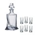 QUADRO LIKIER SET KPL 1+6 BOHEMIA CRYSTAL GLASS
