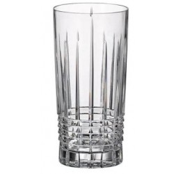 PINNA SZKLANKA 330 ML KPL 6 szt BOHEMIA SZKŁO KRYSZTAŁ DEKOROWANE Z GŁADKIM CENTRUM HORECA