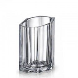BAZALT WAZON 20 CM cm BOHEMIA SZKŁO KRYSZTAŁ