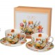 SECESJA 2 CUPS WITH SAUCERS