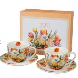 SECESJA 2 CUPS WITH SAUCERS