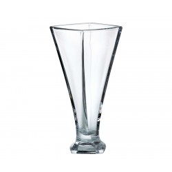 QUADRO VASE 280 MM BOHEMIA CRYSTAL GLASS