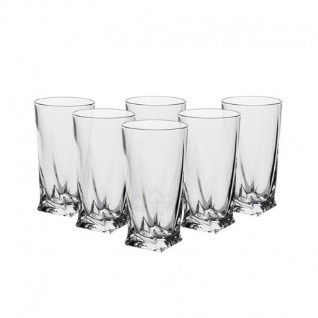 QUADRO TUMBLER HB.&nbsp;350 ML BOHEMIA CRYSTAL GLASS