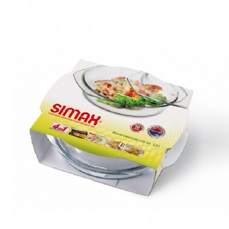 ROUND CASSEROLE WITH LID (1,5+0,6 L)