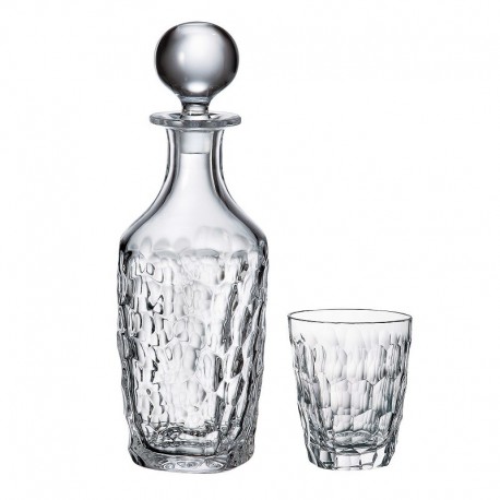 MARBLE WHISKY SET 1+6 PCS