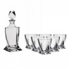 QUADRO WHISKY SET 1+6 BOHEMIA KRYSZTAŁ