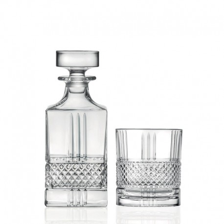 BRILLANTE WHISKY 1+6 SET RCR KRYSZTAŁ LUXION