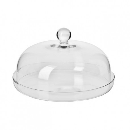 PLATE WITH CLOCHE 28 cm