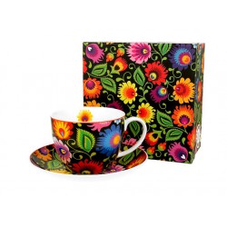 CUP WITH SAUCER 470 ML FOLKLOR
