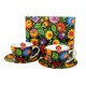 ETNIC 2 CUPS WITH SAUCERS